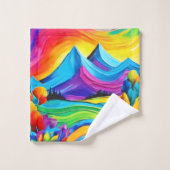 Rainbow Mountain Majesty Art (Gant de toilette)