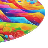 Rainbow Mountains Abstract landschap Snijplank (Hoek)