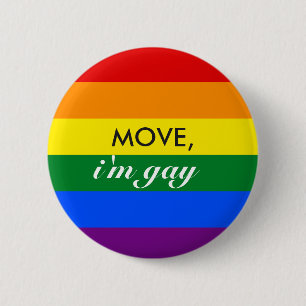 Rainbow MOVE, ik ben homoseksuele Button