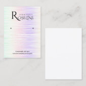 Rainbow Multi Color Iridescent jewery display Visitekaartje (Voorkant / Achterkant)