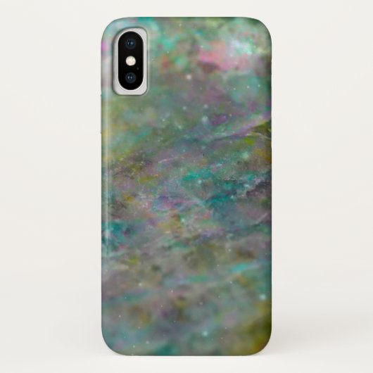 Rainbow Multi Colour Crystal Rock Marble Case-Mate iPhone Case (Achterkant)