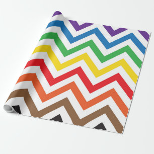 Rainbow Multicolor Chevron ZigZag Pattern Cadeaupapier