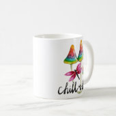 Rainbow Mushroom Chill Vibes Coffee Mok (Voorkant rechts)