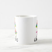 Rainbow Mushroom Chill Vibes Coffee Mok (Center)