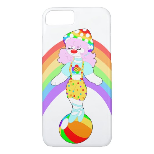 Rainbow Mushroom Clown Girl iPhone / coque ipad (Dos)