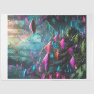 Rainbow Mushroom Forest Tissue Paper Tissuepapier