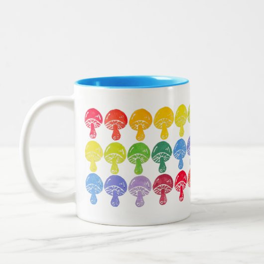 Rainbow Mushroom Mok Blauw Interieur (Links)