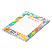 Rainbow Music Meisjes Mitzvah Notes Notitieblok (Gedraaid)