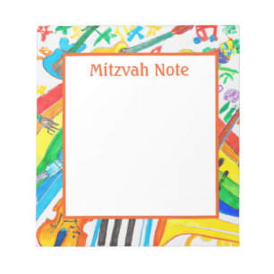Rainbow Music Meisjes Mitzvah Notes Notitieblok