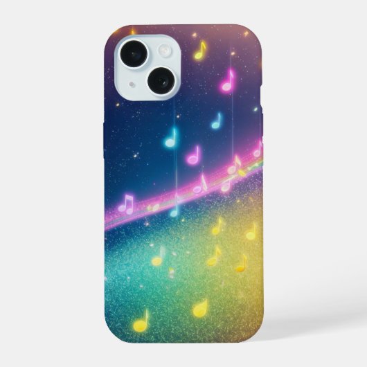 Rainbow Music Notes Galaxy Phone Case (Verso)