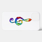 Rainbow musical key treble clean Case-Mate iPhone case (Achterkant (horizontaal))