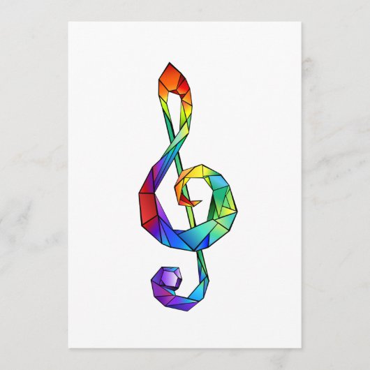 Rainbow musical key treble clean programma (Voorkant)