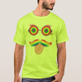 Rainbow Mustache Pride T-shirt (Voorkant)