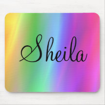 Rainbow Name Mousepad