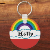Rainbow Name Sleutelhanger (Voorkant)