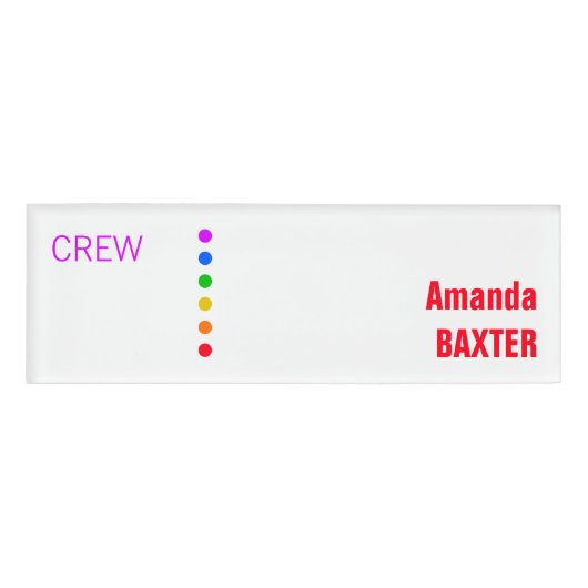 Rainbow Name Tag (Voorkant)