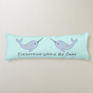 Rainbow Narwhal Body Pillow Lichaamskussen