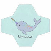 Rainbow Narwhal Nom Soccer Ball (Plat)