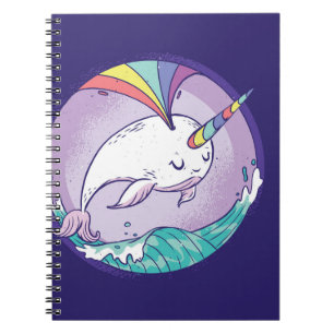 Rainbow Narwhal Notitieboek