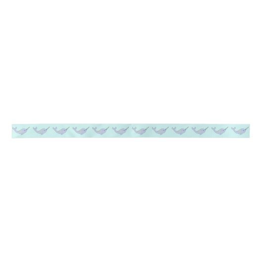 Rainbow Narwhal Ribbon Lint (Voorkant)