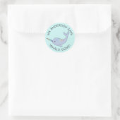 Rainbow Narwhal Whale Gereed Stickers (Tas)