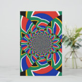 Rainbow Nation: Levendige Zuid-Afrikaanse kunstpri Briefpapier (Staand voorkant)