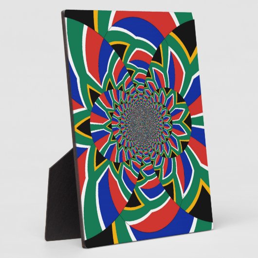 Rainbow Nation: Levendige Zuid-Afrikaanse kunstpri Fotoplaat (Zijkant)