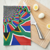 Rainbow Nation: Levendige Zuid-Afrikaanse kunstpri Theedoek (Quarter Fold)