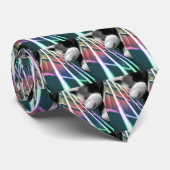 Rainbow Neck Electric Bass Guitar Music Stropdas (Opgerold)