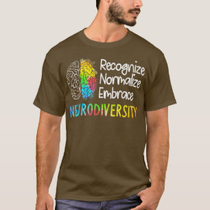 Rainbow Neurodiversity Brain Spectrum ADHD Autisme T-shirt