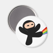 Rainbow Ninja Kick Magneet (Voorkant / Achterkant)