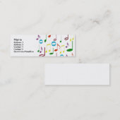 Rainbow Notes-profielkaart Mini Visitekaartje (Voorkant / Achterkant)