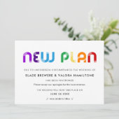 Rainbow Nouveau plan repoussé carte mariage (Debout devant)