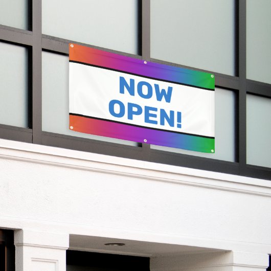 Rainbow Nu Open Banner (Buitenkant Gebouw)