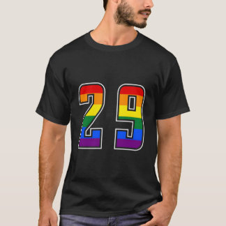 Rainbow Number 29 Team Junior Numbered Uniform T-shirt
