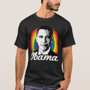 Rainbow Obama T-shirt