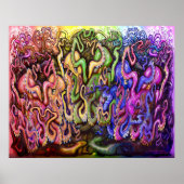 Rainbow Octopi Tentacles Poster (Voorkant)
