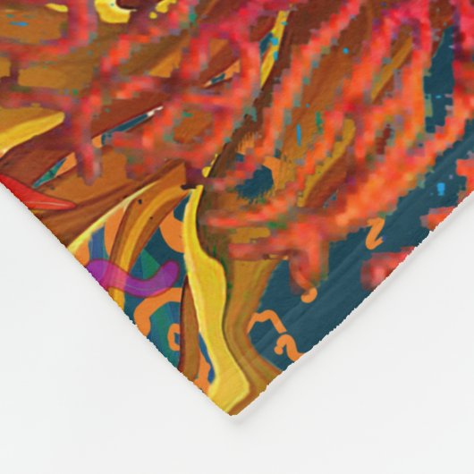 Rainbow Octopus Fleece Blanket (Hoek)