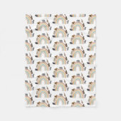 Rainbow Oerwoud Animals Pattern Fleece Deken (Voorkant)