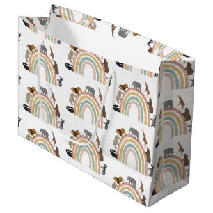 Rainbow Oerwoud Animals Pattern Groot Cadeauzakje