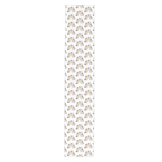 Rainbow Oerwoud Animals Pattern Medium Tafelloper (Voorkant)