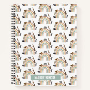 Rainbow Oerwoud Animals Pattern Notitieboek