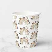 Rainbow Oerwoud Animals Pattern Papieren Bekers (Achterkant)