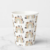 Rainbow Oerwoud Animals Pattern Papieren Bekers (Links)
