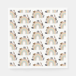 Rainbow Oerwoud Animals Pattern Servet