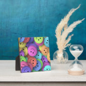 Rainbow of Colorful Happy Faces Fotoplaat (Insitu)