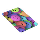 Rainbow of Colorful Happy Faces Magneet (Rechterzijde)