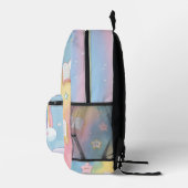 Rainbow of Possibilities – Soft Pastel School Back Bedrukte Rugzak (Rechts)