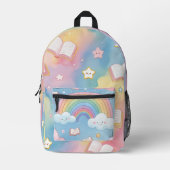 Rainbow of Possibilities – Soft Pastel School Back Bedrukte Rugzak (Voorkant)
