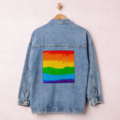 Rainbow Oil Paint LGBT Pride Denim Jacket - LGBTQ+ (Hangar)